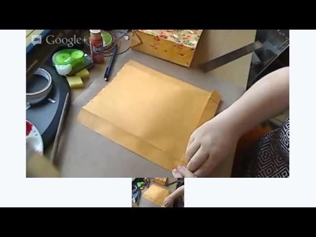 Creative Gift Wrap Idea from CreativeCynchronicity.com: Making Gift Bags From Envelopes