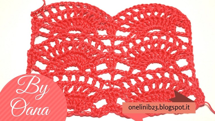 Crochet arches and shell pattern