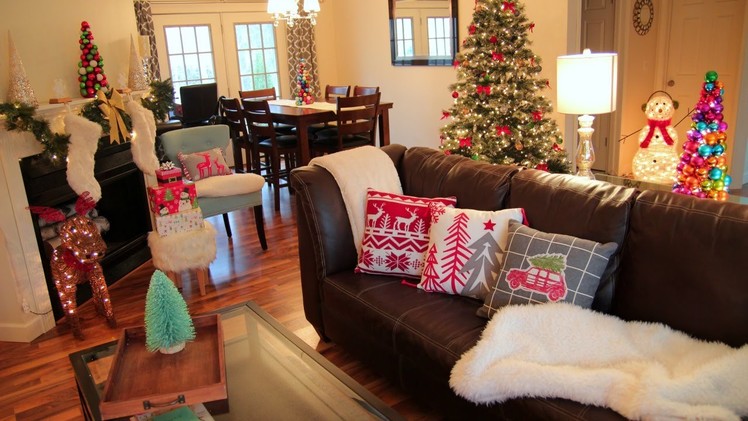 Decorating For Christmas ❄ Christmas Living Room Tour + Christmas Decorating Ideas