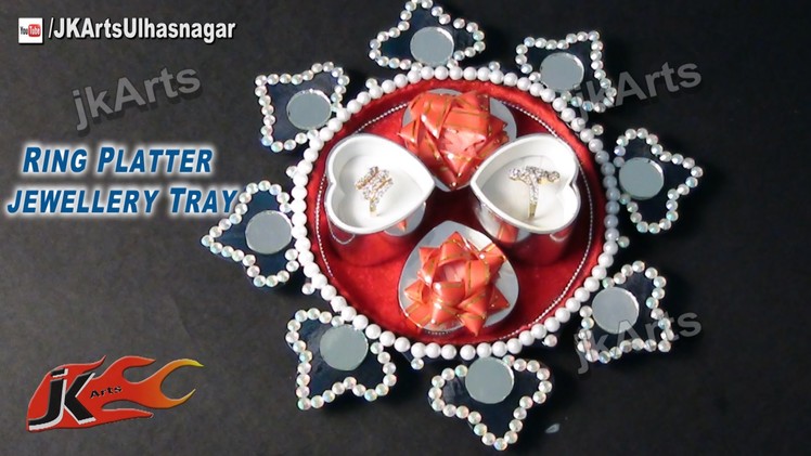 DIY HOW TO: Decorate Ring Platter. Wedding Tray - JK Arts 537