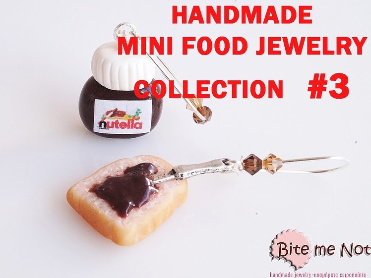 Handmade Miniature Food Jewelry from Polymer Clay: Collection #3 from Bite me not jewels