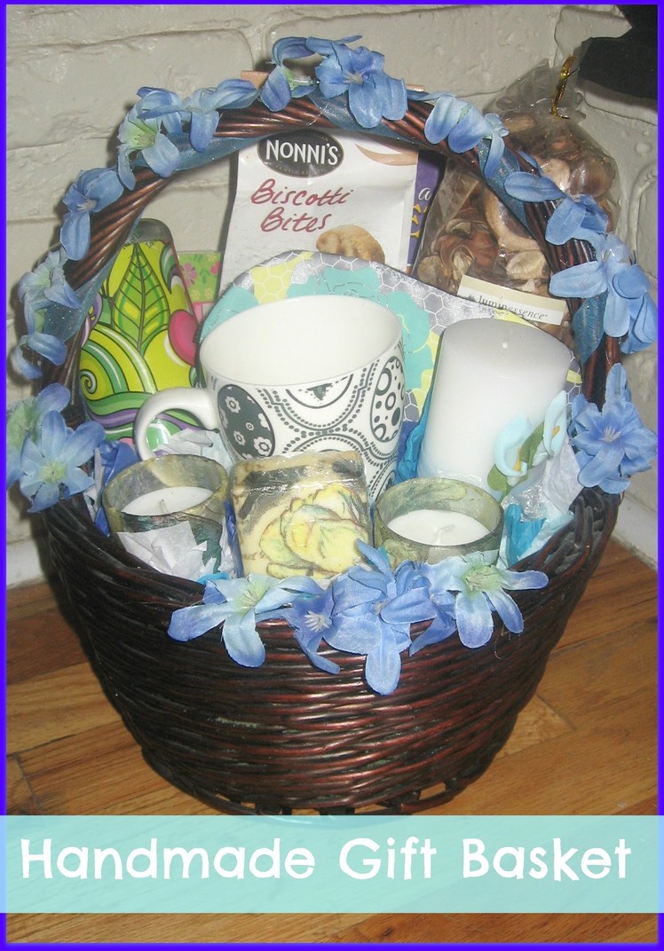 How to make a handmade.DIY simple gift basket. how to ship a gift basket in the mail