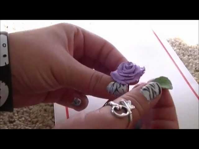 How to make a polymer clay rose, plus win this one♥