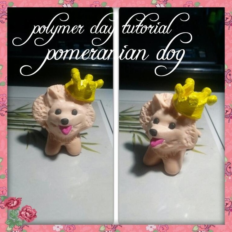 Miniature pomeranian dog-polymer clay tutorial
