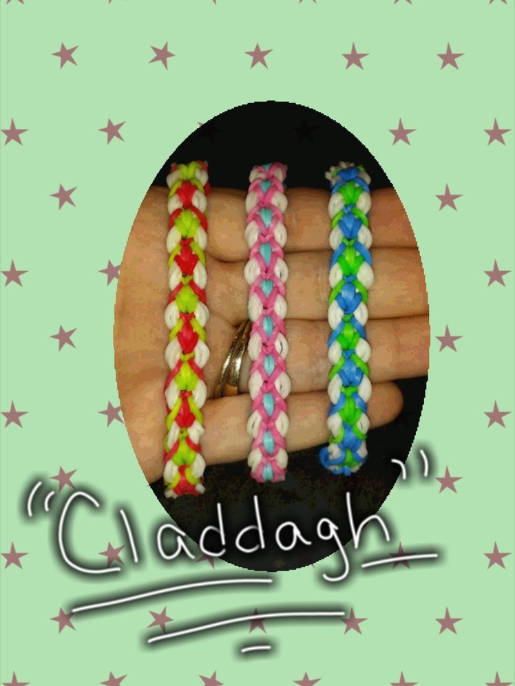 My New Reversible " Claddagh" Rainbow Loom Bracelet.How To Tutorial