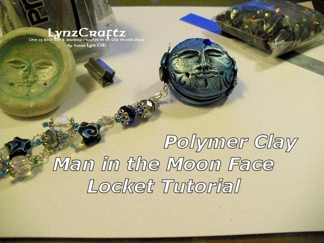 Polymer Clay Man in the Moon Locket Tutorial