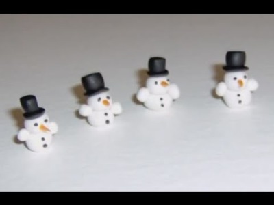 Polymer Clay Miniature - Christmas Snow Man
