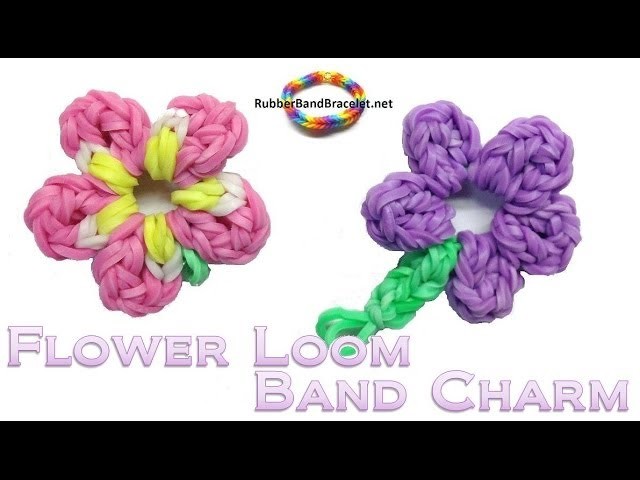Spring Flower 5 Petals - Loom Band Charm - Without Rainbow Loom