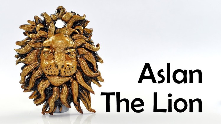 Antique Aslan, The Lion from Narnia, polymer clay TUTORIAL