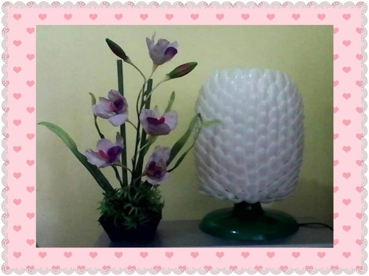 DIY# 5 TABLE LAMP (WITH STAND) MADE OF SPOONS