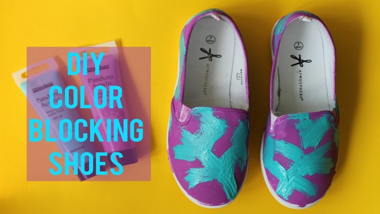 DIY Color Blocking Shoes | Back To School DIY
