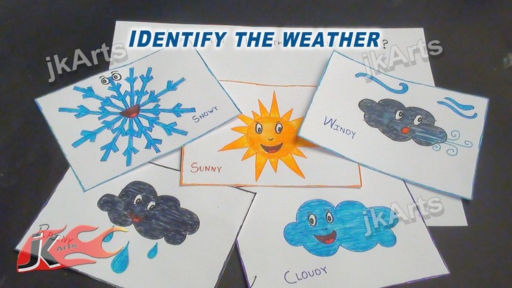 DIY Identify the Weather Game | Learning Game for Kids -   - JK Easy Craft 007