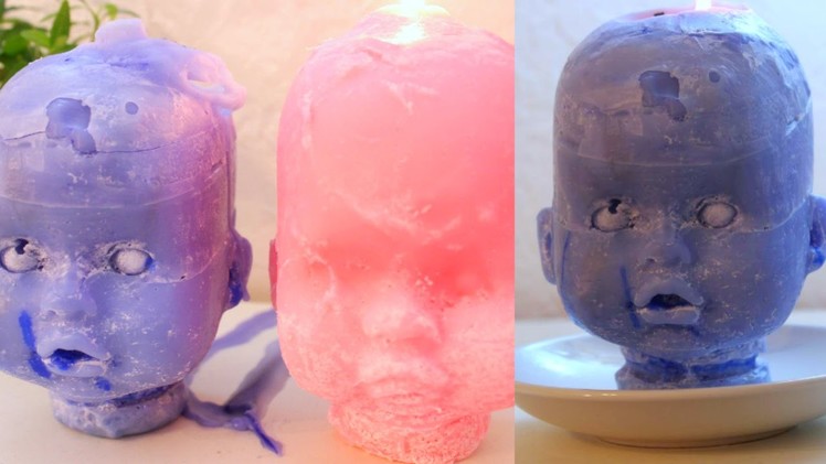 How I Made My Baby Doll Head CANDLE!