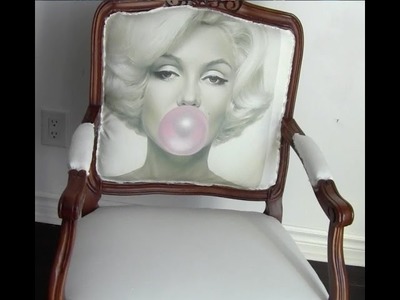 How to add any image (Marilyn Monroe) to a  chair