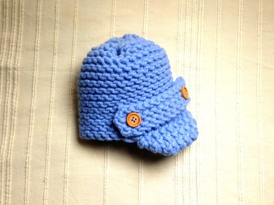 How to Loom Knit a Baby Visor Hat (DIY Tutorial)