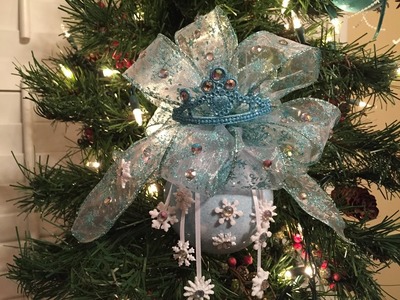How to make an Elsa Christmas Ornament Ball Tutorial