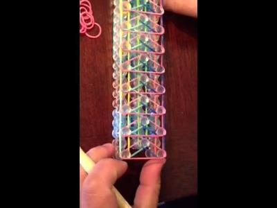 Rainbow loom how to make a triple loom with rings bracelet