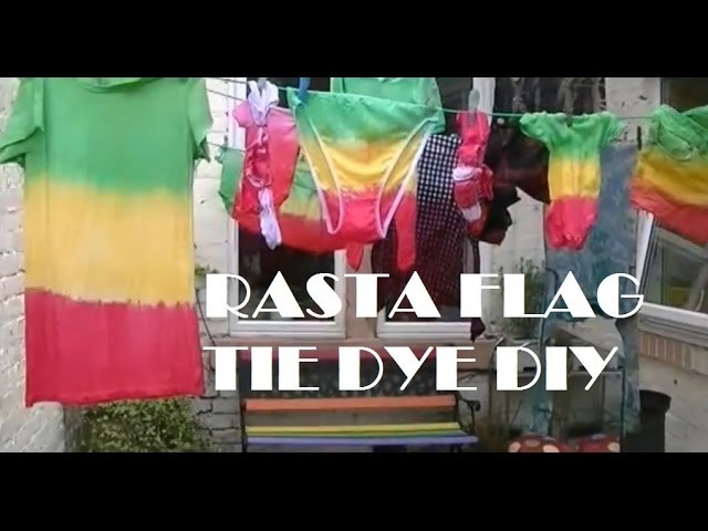 Rasta Flag DIY Tie Dye T-shirt