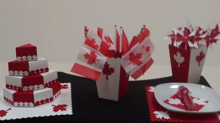 Simple party decorations for Canada Day