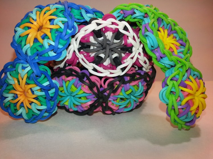 *Updated* One Loom Kaleidoscope Bracelet Tutorial by feelinspiffy (Rainbow Loom)