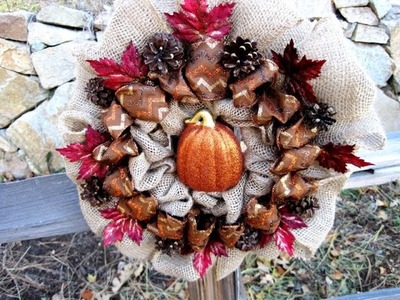 Burlap Fall Wreath ~ Featuring Miriam Joy