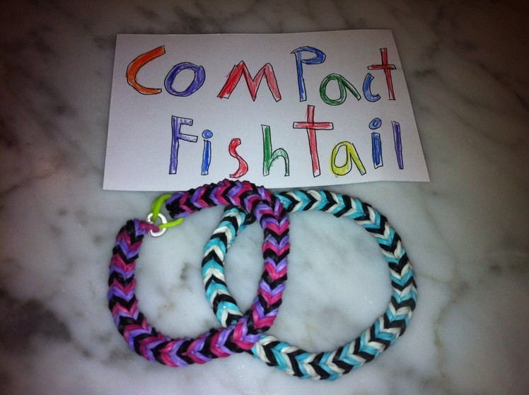 Compact Fishtail Rainbow Loom Bracelet