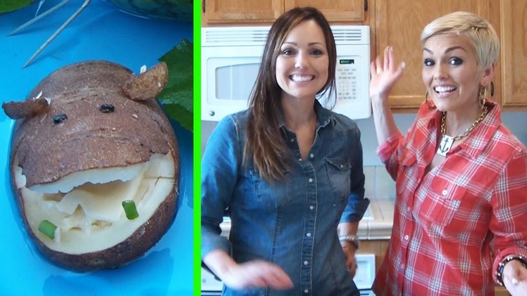Cute Food: How to Make a Baked Potato "Hippotatomus"