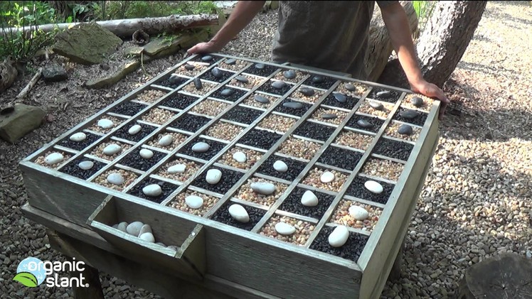 D.I.Y. Rock N Checkers Organic outdoor table game 8-3-2014 | Organic Slant
