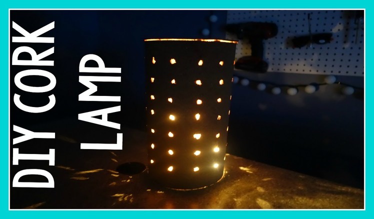 DIY CORK LAMP | DOLLAR STORE CRAFT
