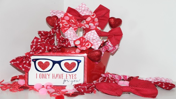 DIY No Sew Bows I Valentine's Day Theme