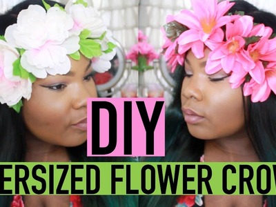 DIY OVERSIZED FLOWER CROWN (UNDER $2)!!!!! | Mary Elizabeth