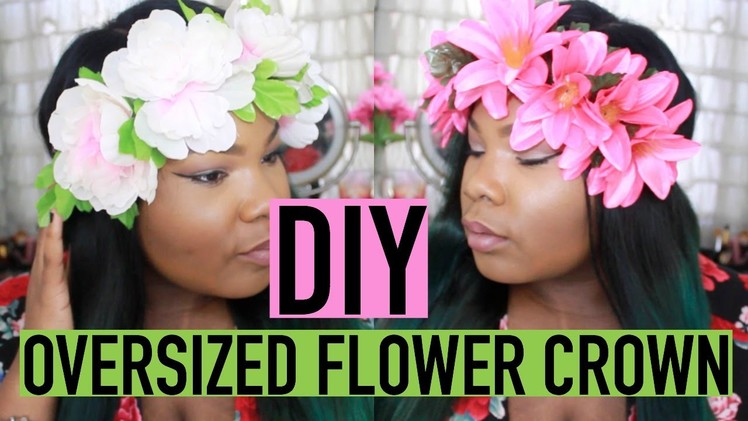 DIY OVERSIZED FLOWER CROWN (UNDER $2)!!!!! | Mary Elizabeth