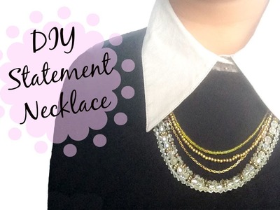 DIY Statement Necklace | CuteNailPolishArt
