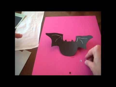 Easy Cricut Bat Halloween Card