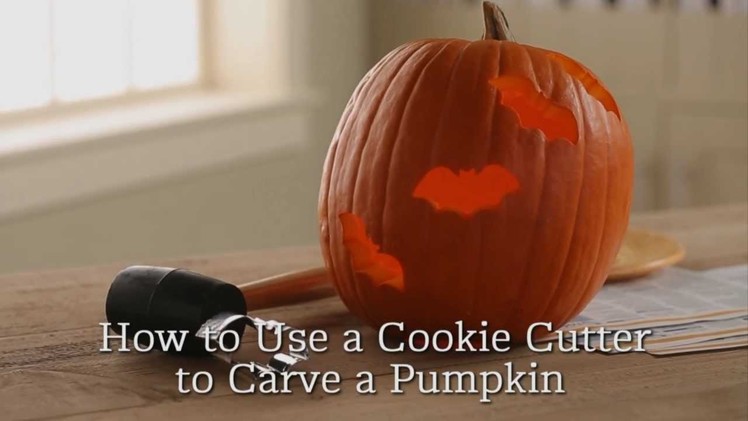 How to Carve a Pumpkin With a Cookie Cutter