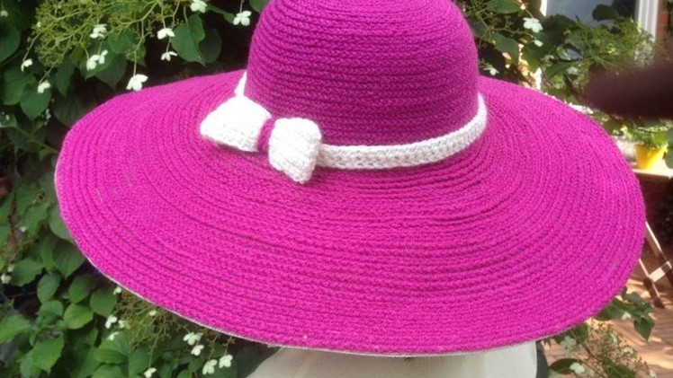 How To Make A Beautiful Crochet Summer Hat - DIY Style Tutorial - Guidecentral