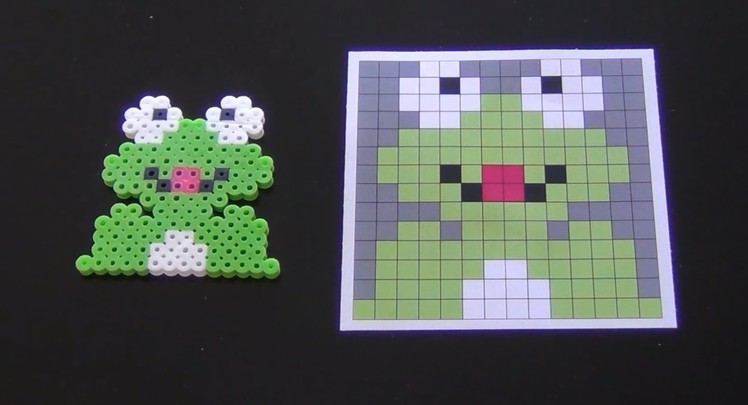 How to Make a Cute Perler Bead Girl Frog - Part 1