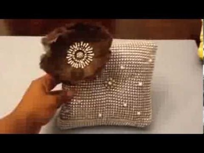 How to make a rhinestone pillow