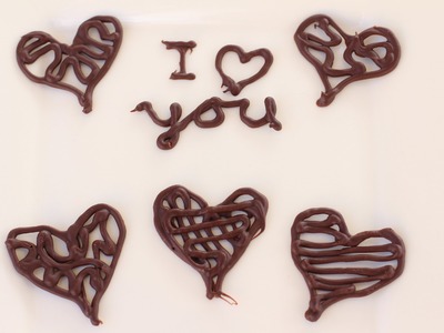 How To Make Chocolate Heart Decorations by Rockin Robin