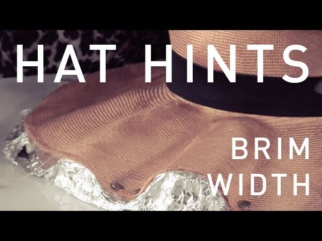 How To Make Hats - Brim Width