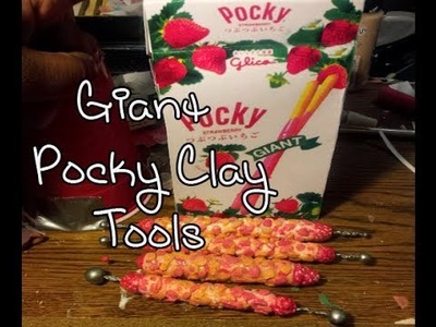 How to make Strawberry Giant Pocky themed Polymer Clay Tools