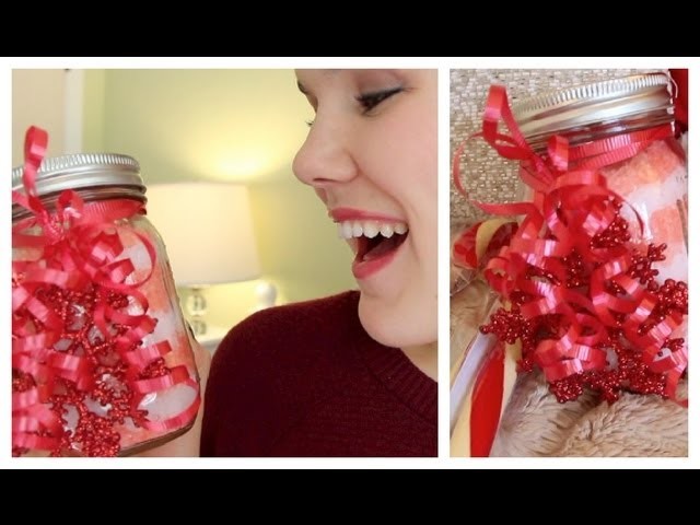 Last Minute Gift: DIY Candy Cane Bath Salts!