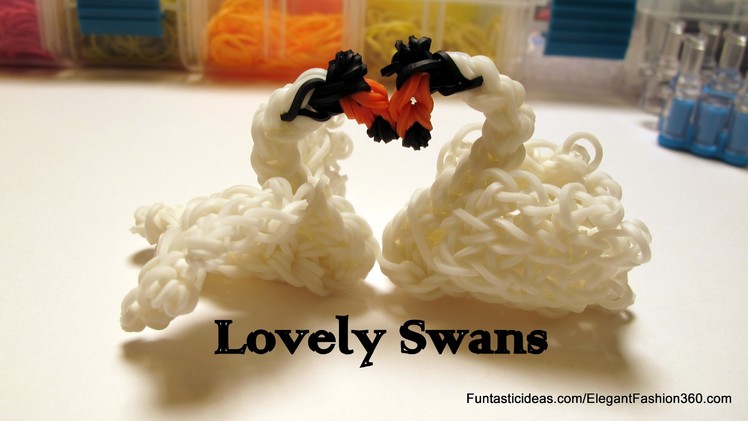 Lovely Swan Charm - How to Rainbow Loom Design - Animal Series