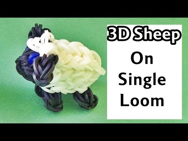 One Loom Rainbow Loom Charms 3D Sheep | loom bands animals