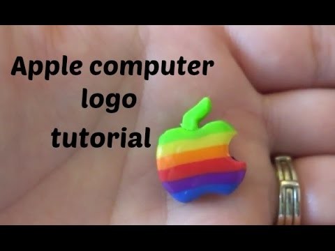 Polymer Clay Apple Logo Charm tutorial