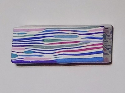 Polymer Clay Cane - Random Uneven Stripes