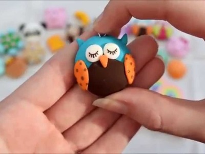 Polymer Clay Charm Update #1 - Owls, Books and Fairy Doors