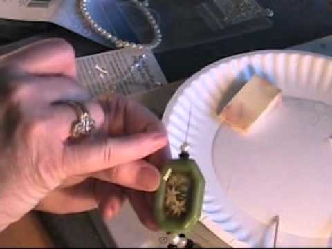 Polymer Clay Jewelry Making - How to Make a Frame Pendant - Part 4