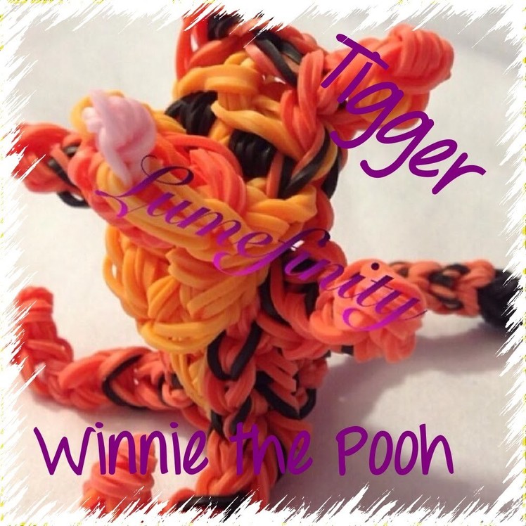 Rainbow Loom bands Tigger - Winnie the Pooh figure by Lumefinity - How to