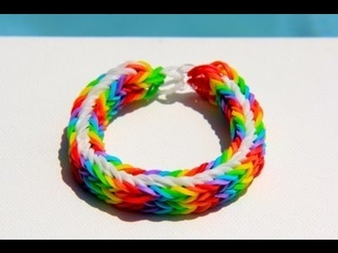 Rainbow Loom - Memphis Bracelet (Original Design) English Tutorial - Loom bands